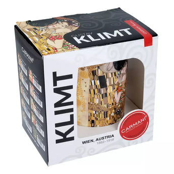 Κούπα Gustav Klimt / The Kiss κρέμ φόντο