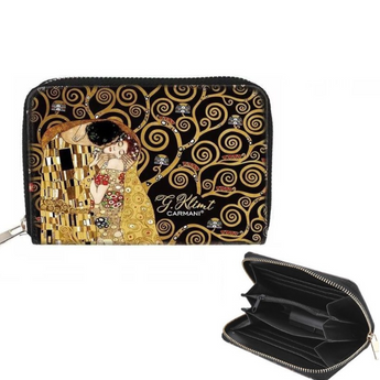 Πορτοφόλι με φερμουάρ Klimt/Kiss & Tree