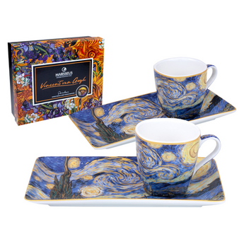 Σετ/2 Φλιτζάνι πορσελάνης espresso Van Gogh/Starry Night