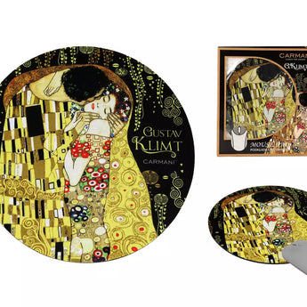 Mouse pad στρογγυλό Klimt / The Kiss