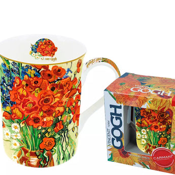 Κούπα  πορσελάνης V. Van Gogh / Poppies in a Vase