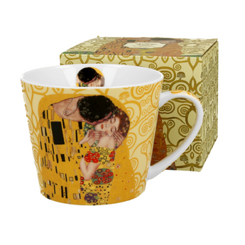 Κούπα πορσελάνης Klimt/Kiss & Tree cream