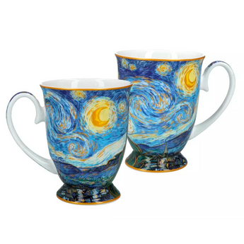 Σετ/2 Κούπα πορσελάνης Van Gogh/Starry Night