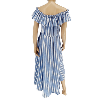 Φόρεμα μακρύ με φραμπαλά (one size)